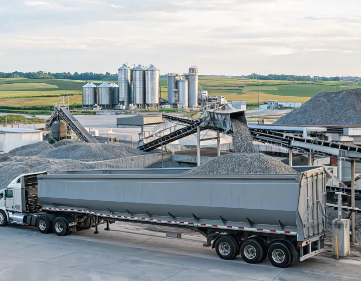 Bulk cargo semi-trailer operating scenarios